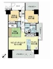 サーパス赤坂マスターズビューの間取り画像