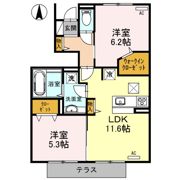 セジュール・プルニエ2 B棟の間取り画像