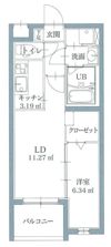 リアンレガーロ井尻ステーションEAST館の間取り画像