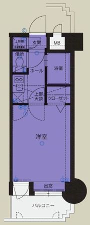 エステート・モア・天神デュオの間取り画像