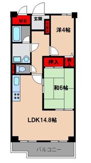 ベルザ西公園の間取り画像