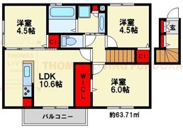 パークハイツの間取り画像