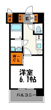 エンクレスト天神FOCUSの間取り画像