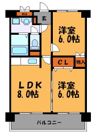 パークサイド薬院の間取り画像