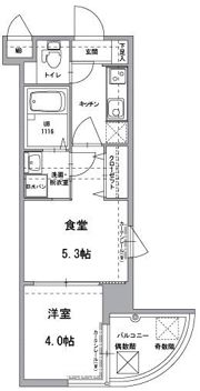 アクタス天神IIIの間取り画像
