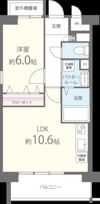 ヴィンテージ箱崎東の間取り画像