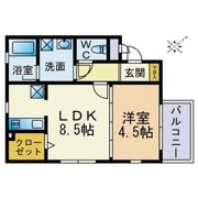 ベルメゾン昭代エストの間取り画像