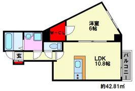 フラップワン高宮の間取り画像