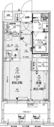 グランフォーレ博多駅東プレミアの間取り画像