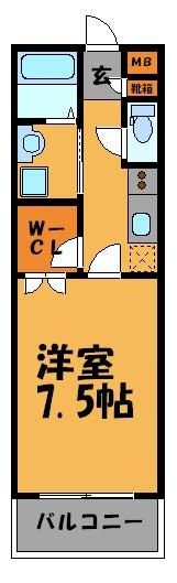 リファレンス天神の間取り画像