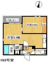 Grandtic chez moi（シェモア）の間取り画像