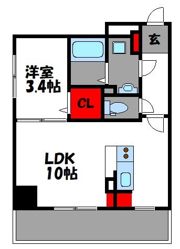 Nudgeone.香椎駅前の間取り画像
