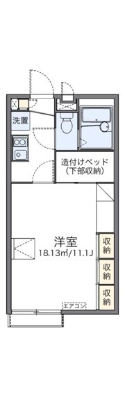 レオパレス美明の間取り画像