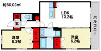 ヒルズ桜台 Aの間取り画像