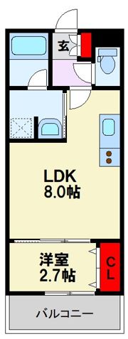 アトリオフラッツ高宮の間取り画像
