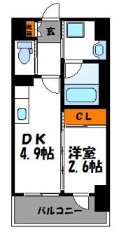 Modern Palazzo 警固（モダンパラッツォ警固）の間取り画像