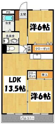 サンライト石橋の間取り画像