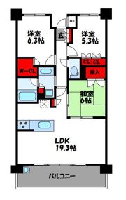 パークシティ新宮中央の間取り画像