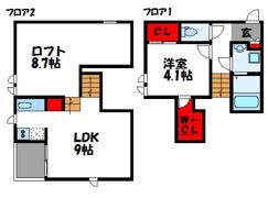 CB古賀イビザの間取り画像