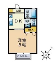 メルベーユ空港前の間取り画像
