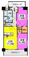 ベルカンパーニュの間取り画像