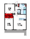 リヴェール高田の間取り画像