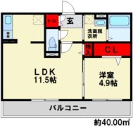ソフィーユメゾン南福岡の間取り画像