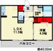 ソフィーユメゾン南福岡の間取り画像