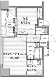 アクタス渡辺通パークシティの間取り画像