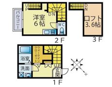 Acero箱崎の間取り画像