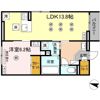 プランドゥブレ西新の間取り画像