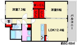 ボヌール レーベンの間取り画像