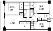 アミティエ博多駅南の間取り画像