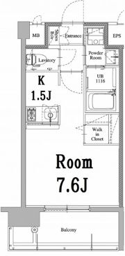 エンクレスト天神LARKの間取り画像