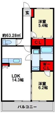 フェリクスの間取り画像
