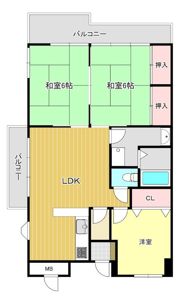 サンパール白木原の間取り画像