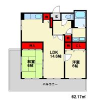 ピア白水ヶ丘の間取り画像