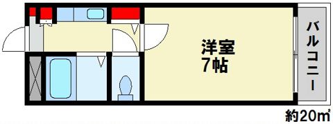 フローラル若林の間取り画像