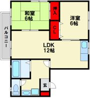 セジュールリカーIIの間取り画像