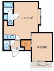 GOLDWING東比恵の間取り画像
