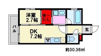 サンヒルズ大橋駅前の間取り画像