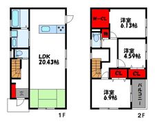 日吉1丁目戸建ての間取り画像