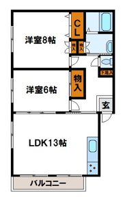 クレアローズの間取り画像