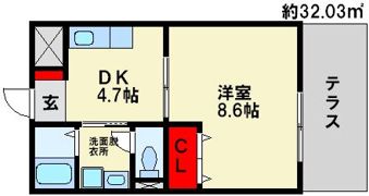 アムールCrestの間取り画像