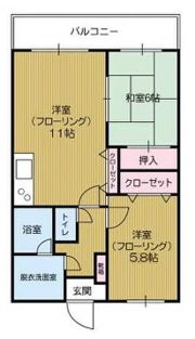 第3ケイコーマンション駅南の間取り画像