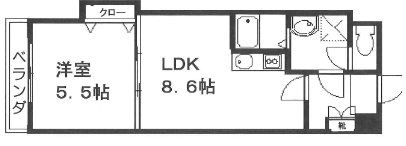 エース五番館の間取り画像