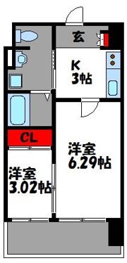 アメニティ香椎宮前の間取り画像