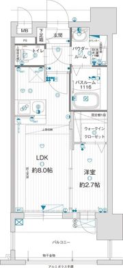 グランフォーレ千早プレミアの間取り画像