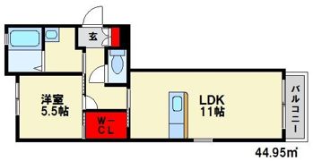 ベレオ南福岡プレミールの間取り画像