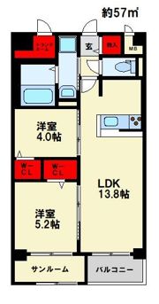 エルグランド春日の間取り画像